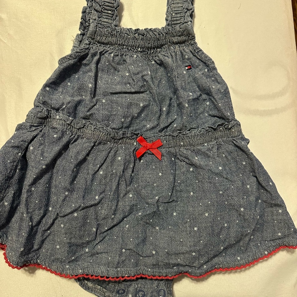Tommy Hilfiger Blue and Red Kids One Piece